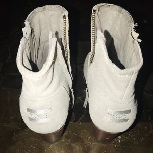 Mint/blue Heels Toms